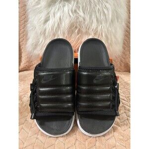 Nike Asuna Slide NA Black Slides Sandals Rare Men SZ 6 CW9703-002. Pre Loved